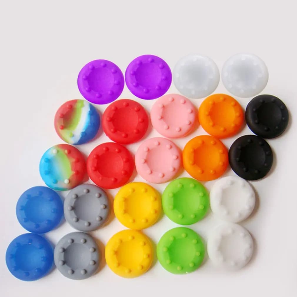 10 pz Per PS5 PS3 PS4 XBOX 360 Gomma Tappo di Silicone Controller Analogico Tappo In Silicone Copertura Thumb Stick Grip Joystick Caps Accessorio