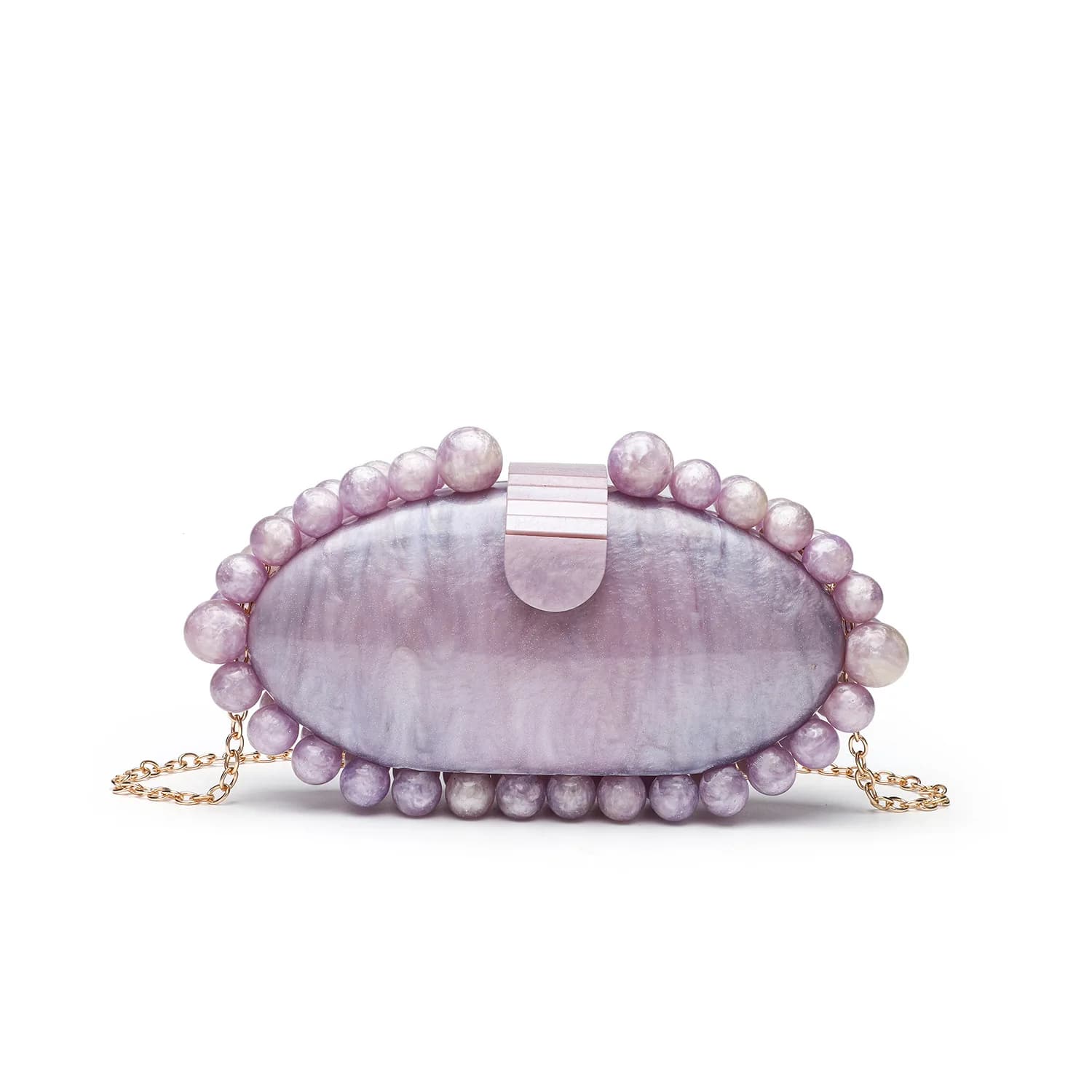 Elegant Marble Acrylic Clutch Bag Pearl White Crossbody Purse Women's Shoulder Handbag for Luxury Wedding Dinner Party 2025