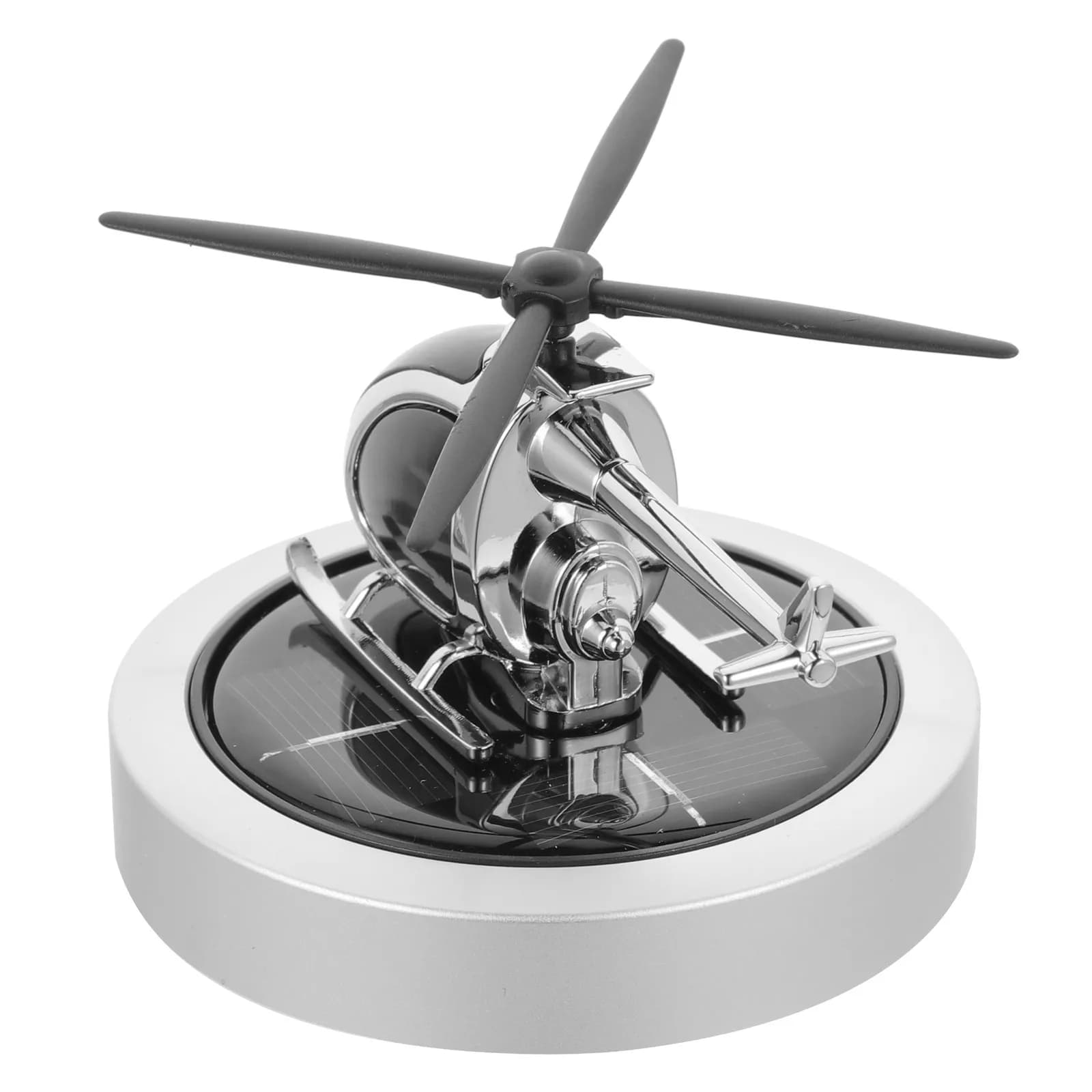 Helicopter Shaped Car Diffuser, Solar Powered, Interior Decoration Car, Air Shape Solar Ornament