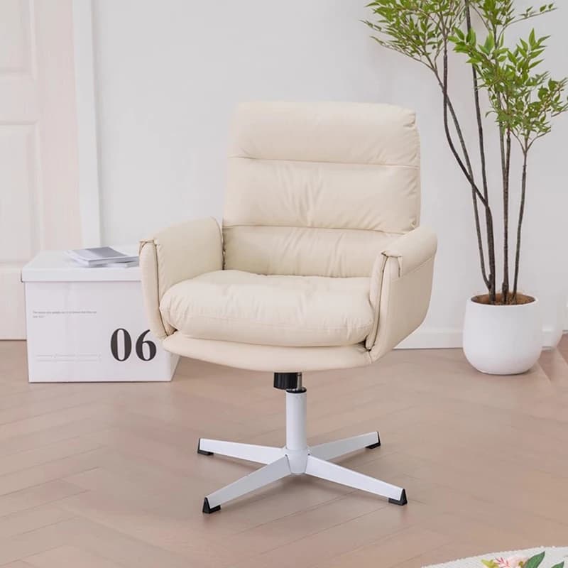 Camera da letto Sedia da ufficio nordica Schienale basso Trucco Comodo cuscino Sedia da ufficio Computer carino Silla Oficina Mobili per la casa