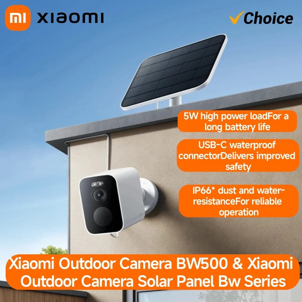 Xiaomi BW500 Telecamera esterna 2.5K HD Visione notturna 10m Colore AI Sicurezza IP67 Impermeabile Batteria a lunga durata Sorveglianza domestica intelligente
