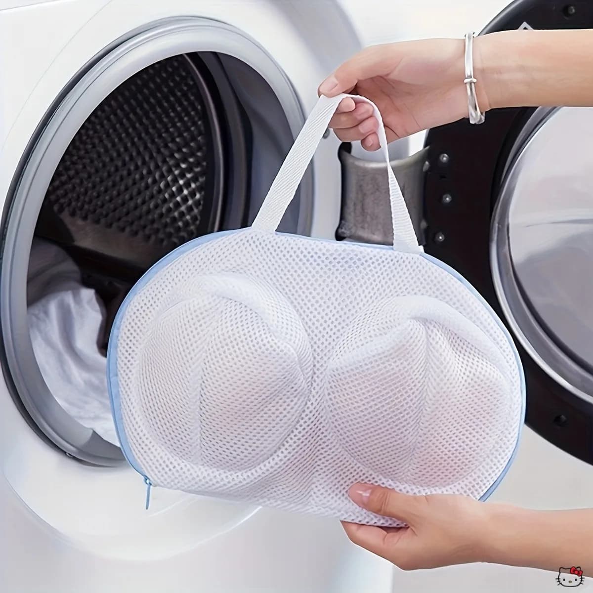 Handled Bra Laundry Bag Anti Deformation Mesh Lingerie Wash Bag For Underwire Bras Zippered Delicate Garment Bag For Underwear