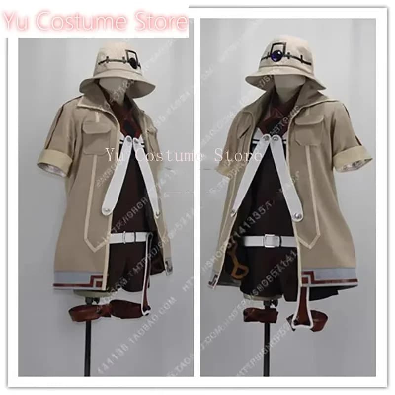 Yu MADE IN ABYSS Riko Costume Cosplay Tuta + Cappotto + Cappello + Cintura Halloween Party Outfit per Donna Uomo 4;v'5,f;6.j;8'