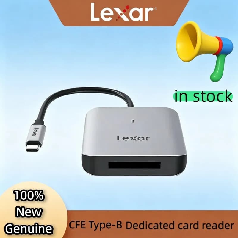 Original Lexar 8K 10Gbps USB 3.2 Gen 2 Type C Interface CFE Card Reader Memory Card Reader 510U CFexpress Type B Card Reader