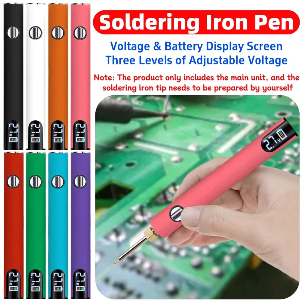 510 Thread Battery Cart Pen 650mAh Battery Smart Power Tool with USB Charger Cable Mini Battery Welding Tool Solder Repair Tools