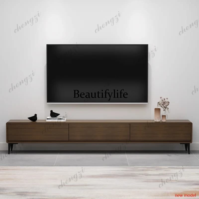 Mobili TV Minimalisti Moderni, Scaffali Porta Monitor, Armadietti in Legno, Organizzatori per TV, Supporti per Altoparlanti, Stile Cinese F132