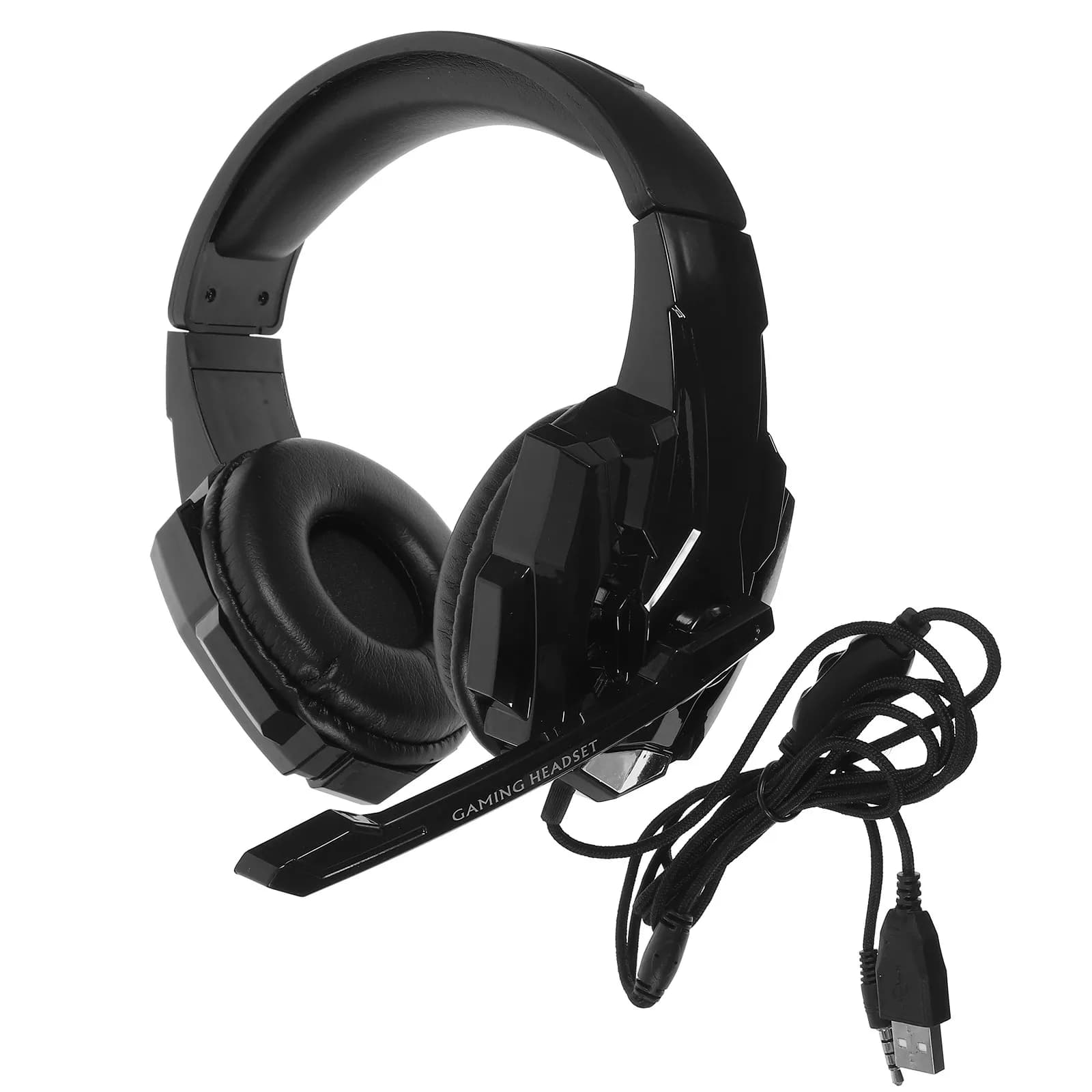 Cuffie da Gaming Over-Ear con LED Luminosi, Comodi Cuscinetti in Memory Foam Delicati sulla Pelle per PC e Giochi