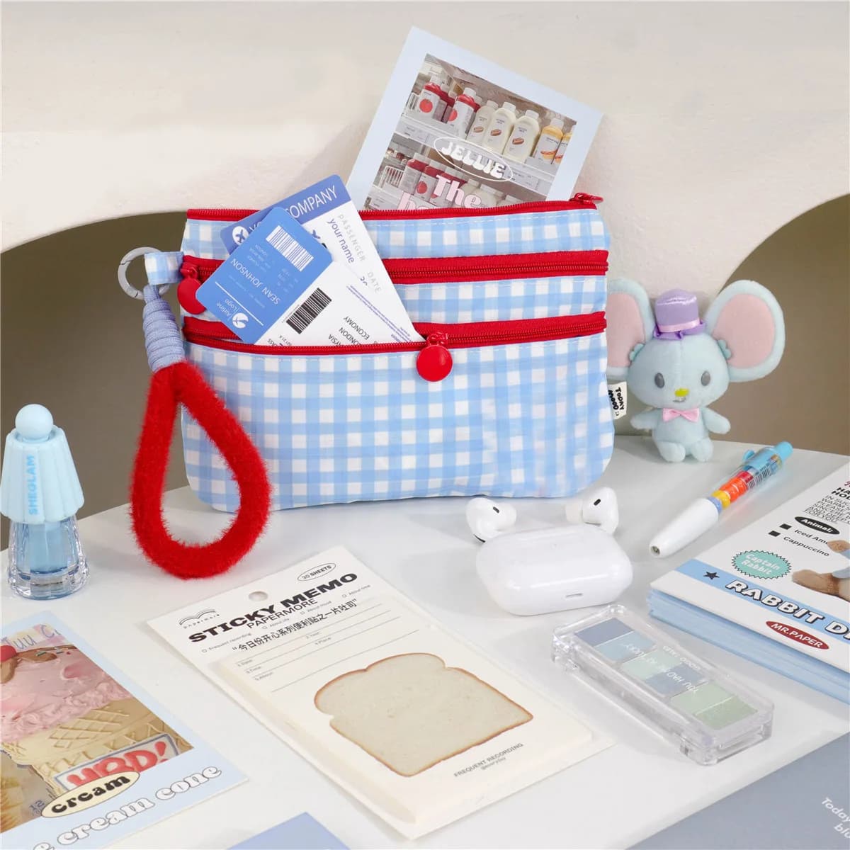 Travel Passport Holder Wallet - Waterproof ID Card Organizer for Airplane Tickets, Visa, boarding Pass & Credit Cards,