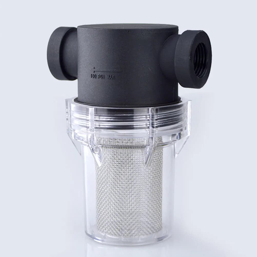 Garden Hose Filter Attachment 20 PVC Pipe 40 Mesh High-Pressure Water Filter for Pressure Washer Protecting Pump and Garden Use
