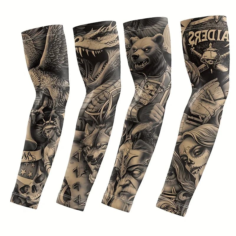 Ice sleeve cover men's summer lightweight sleeve cover with arm tattoo for women arm guard for hands driving and outdoor use