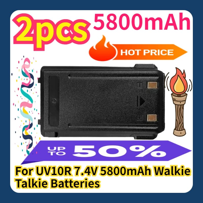 Batterie per Walkie Talkie UV10R 7.4V 5800mAh