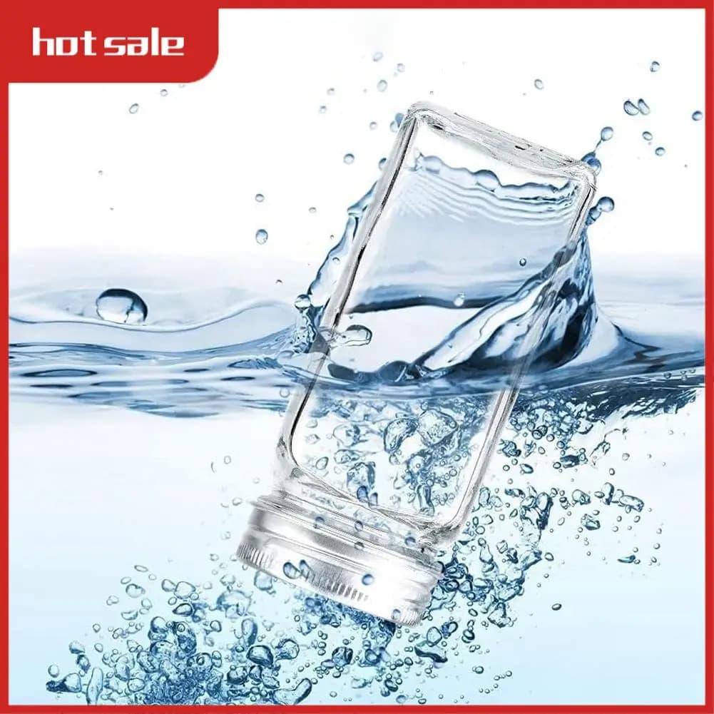 A21I-Set barattoli di spezie con coperchi - 12 spezie - Contenitore per spezie quadrato in vetro da 120 ml per conservare le spezie