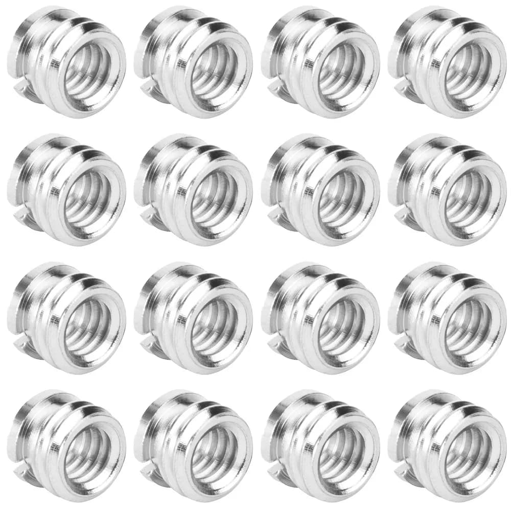 20Pcs Tripod Screw Adapter Mic Stand Aluminum Alloy Screw Thread Corrosion Resistant Microphone Adapter Camera Accessories