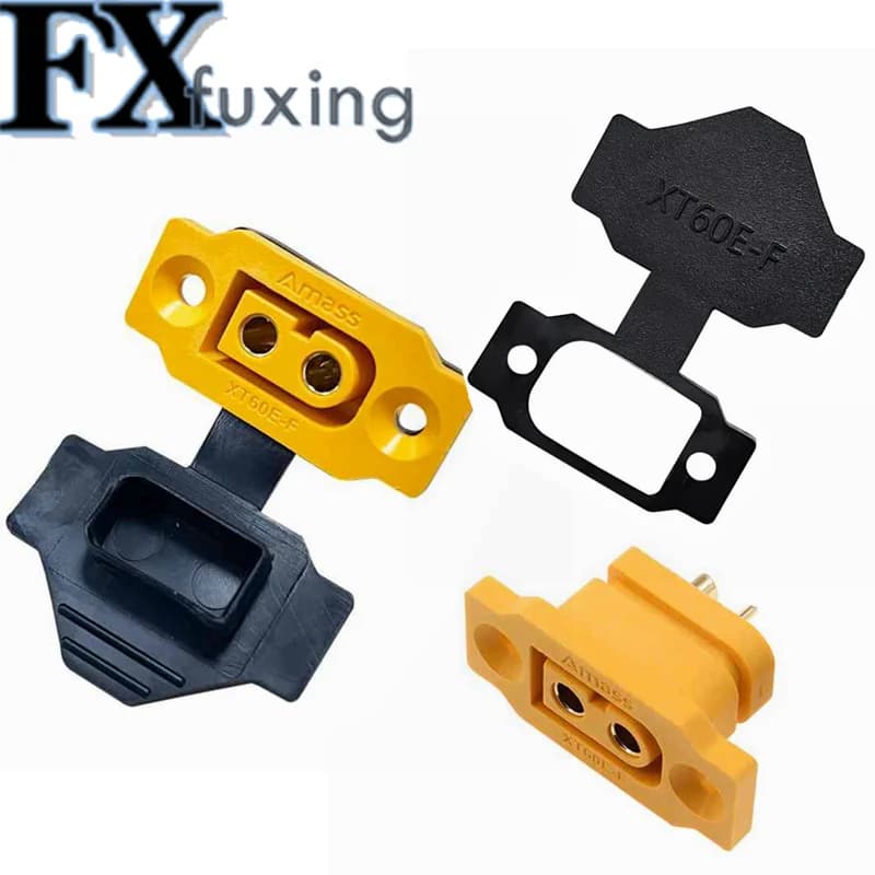 2pc XT60E-F Waterproof XT60 XT 60 DC500V 30A-60A Spine Female Gold/Laton Ni Plated Power Adapter Battery Connection Adapter