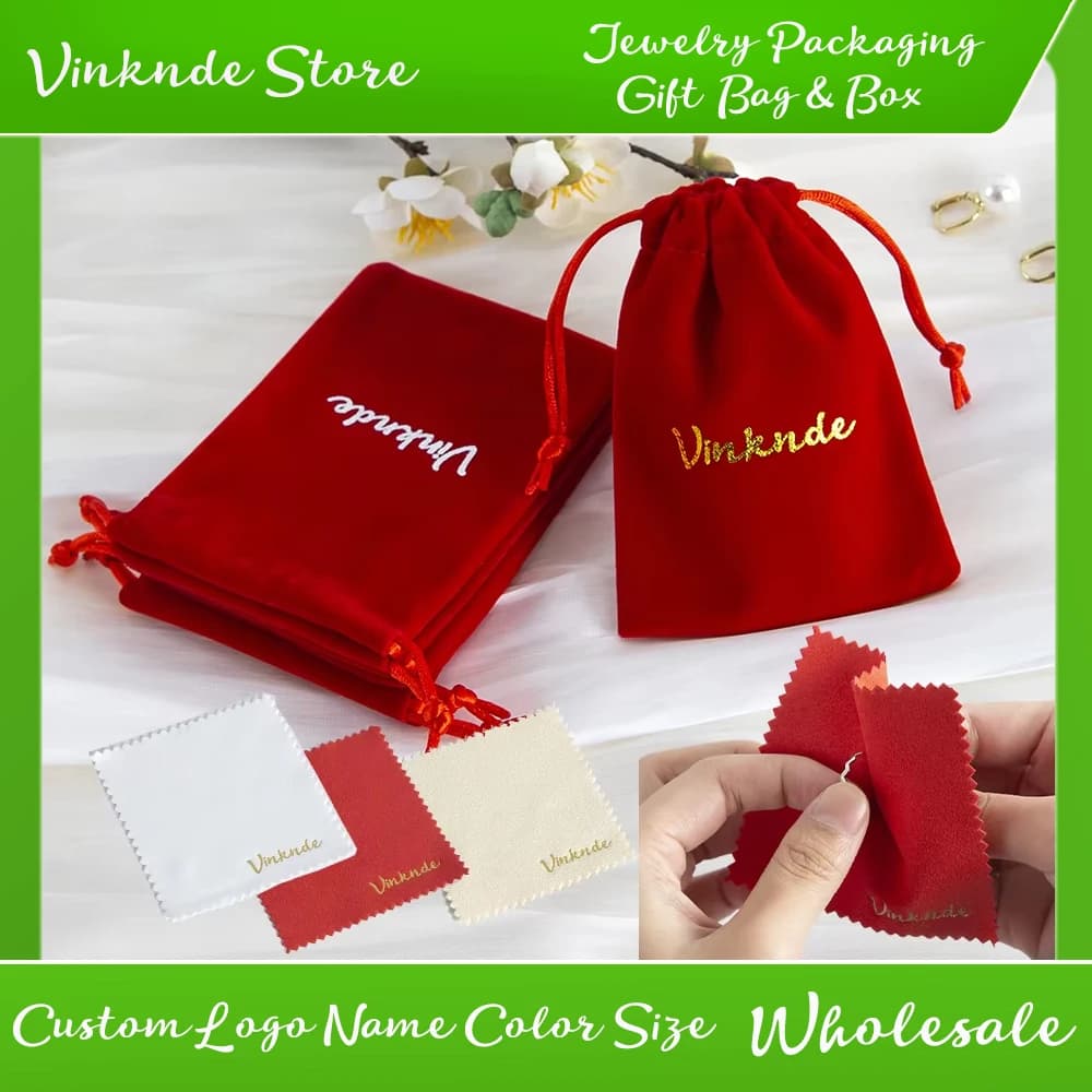 Borse portaoggetti per gioielli con logo personalizzato Set di panni per lucidatura in argento Set di scacchi per poker Confezione di forcine Collezione di mini carte Idol
