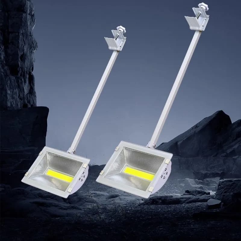 Display espositivo a LED Faretto dedicato a braccio lungo Lampada a scalpello Scheda di sfondo Connessione serie faretto da parete