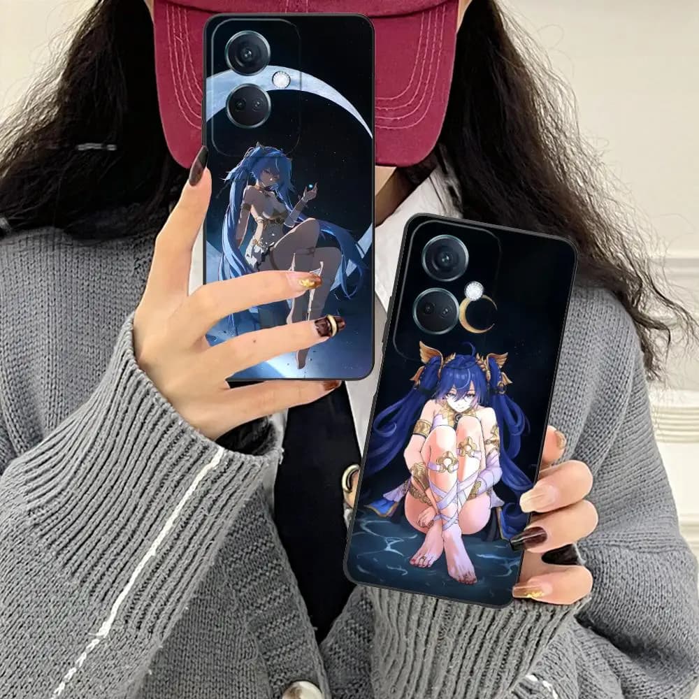 Wuthering Waves Luno Phone Case for OPPO Reno 14 13 12 11 10 9 8 7 6 5 F T Pro 5G Soft TPU Shockproof Cover