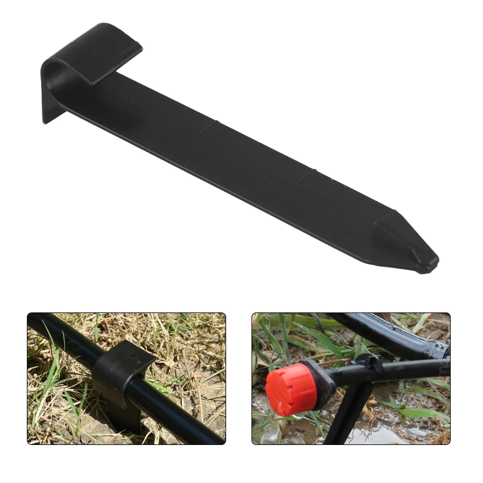 Garden irrigation systems as image Support for garden hose Support for PE pipe Attachment for micro-spray tube