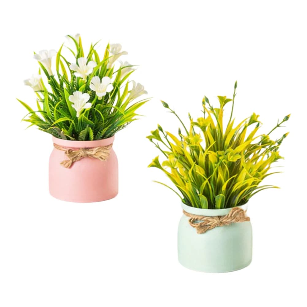 Rustic Flower Arrangements Fake Potted Plants Unique Bouquet Style Versatile Home Accessories Artificial Potted Flowers For Home