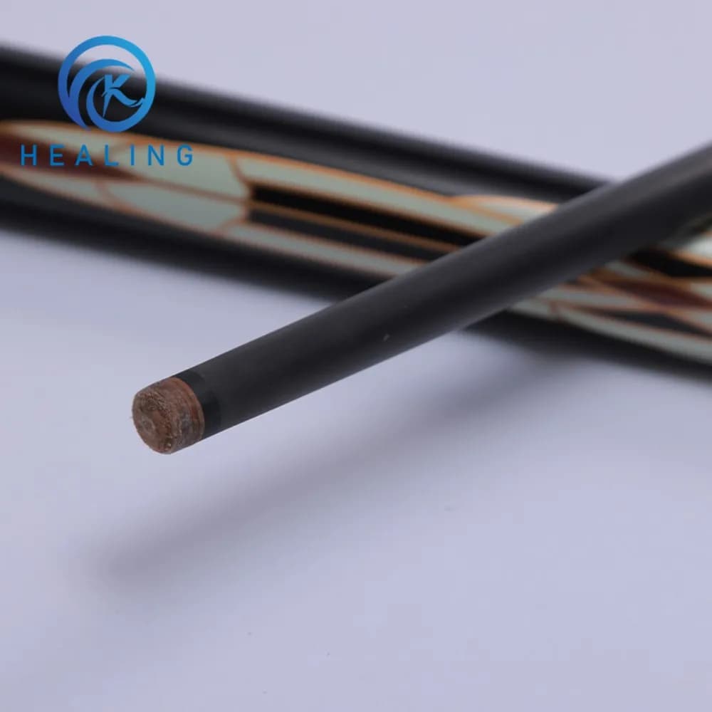 Stecca da biliardo Pro 3/4 divisa in fibra di carbonio - Punta in pelle da 10,5 mm con giunto a perno radiale | Bastone da biliardo OEM personalizzato per giochi di precisione