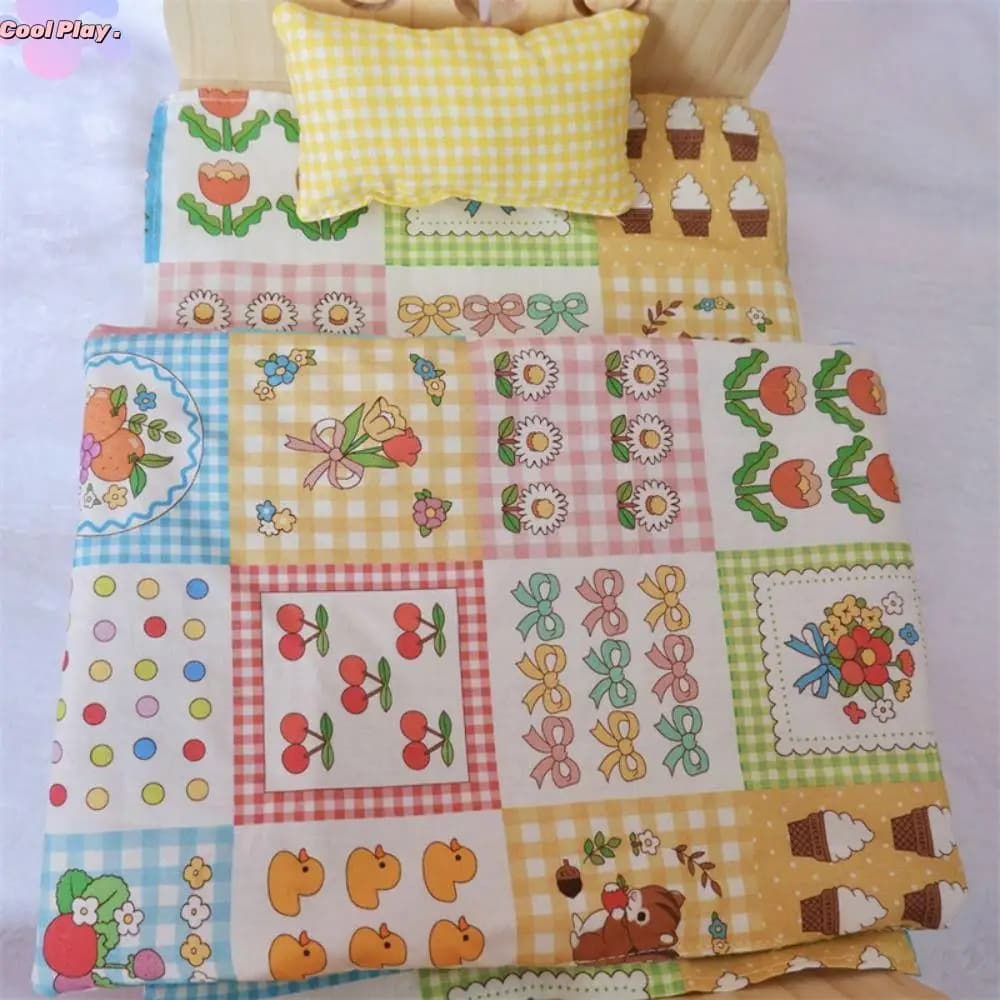 Consolator 20CM Bed for Dolls Accessories for Dolls Soft bed Bed for Dolls Bed for Dolls Quilt Bearing Sleeping for Dolls Toy DIY