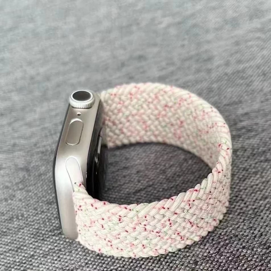 Cinturini per cinturino Apple Watch 44mm 40mm 45mm 41mm 49mm 46mm Bracciale elastico intrecciato solo loop iwatch serie 7 se 6 8 ultra 2 9 10