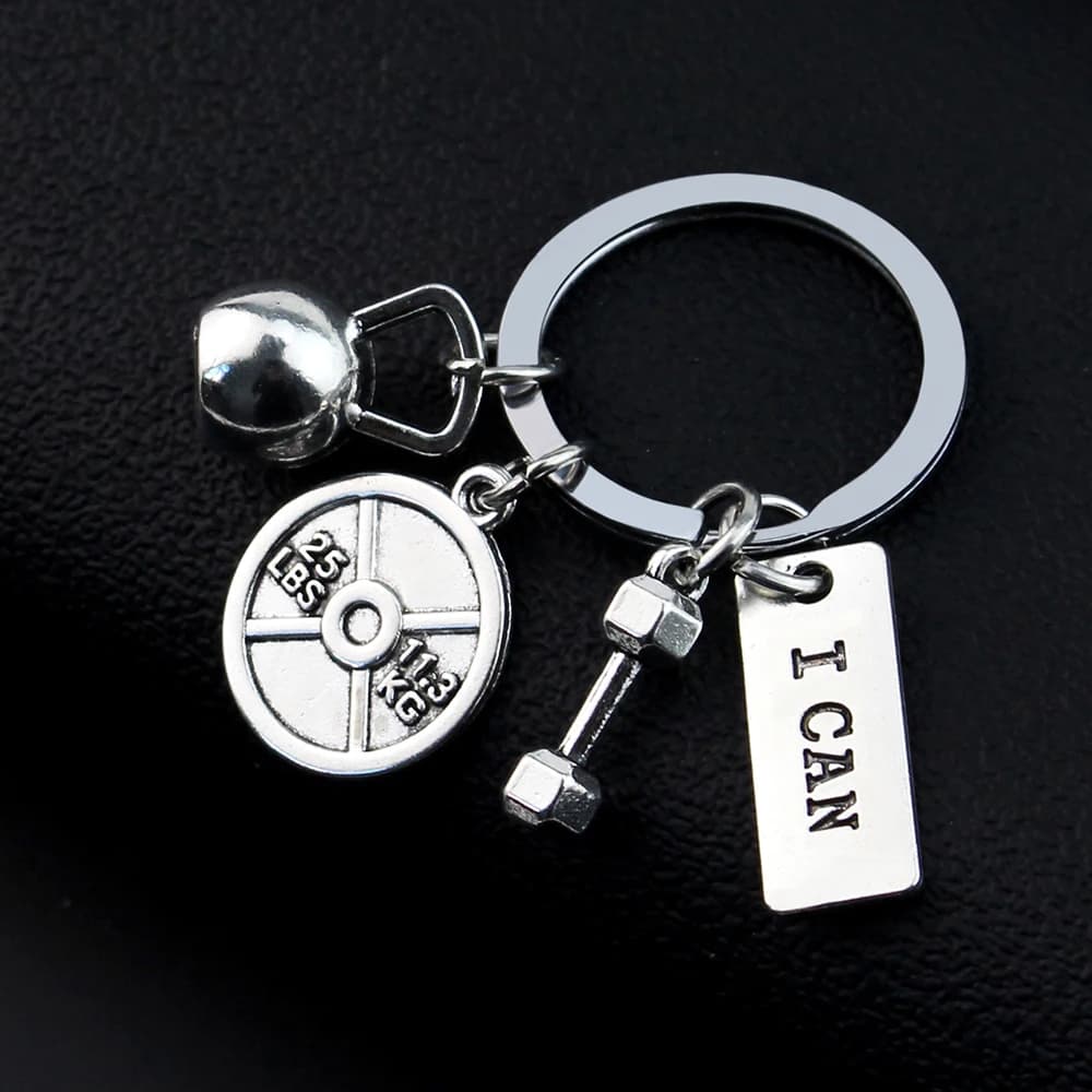 Strength Sport Balance Sheets Backpack Weight Fitness with Keywords Gym Crossfit Gifts Keychain Auto Keychain Male Gift