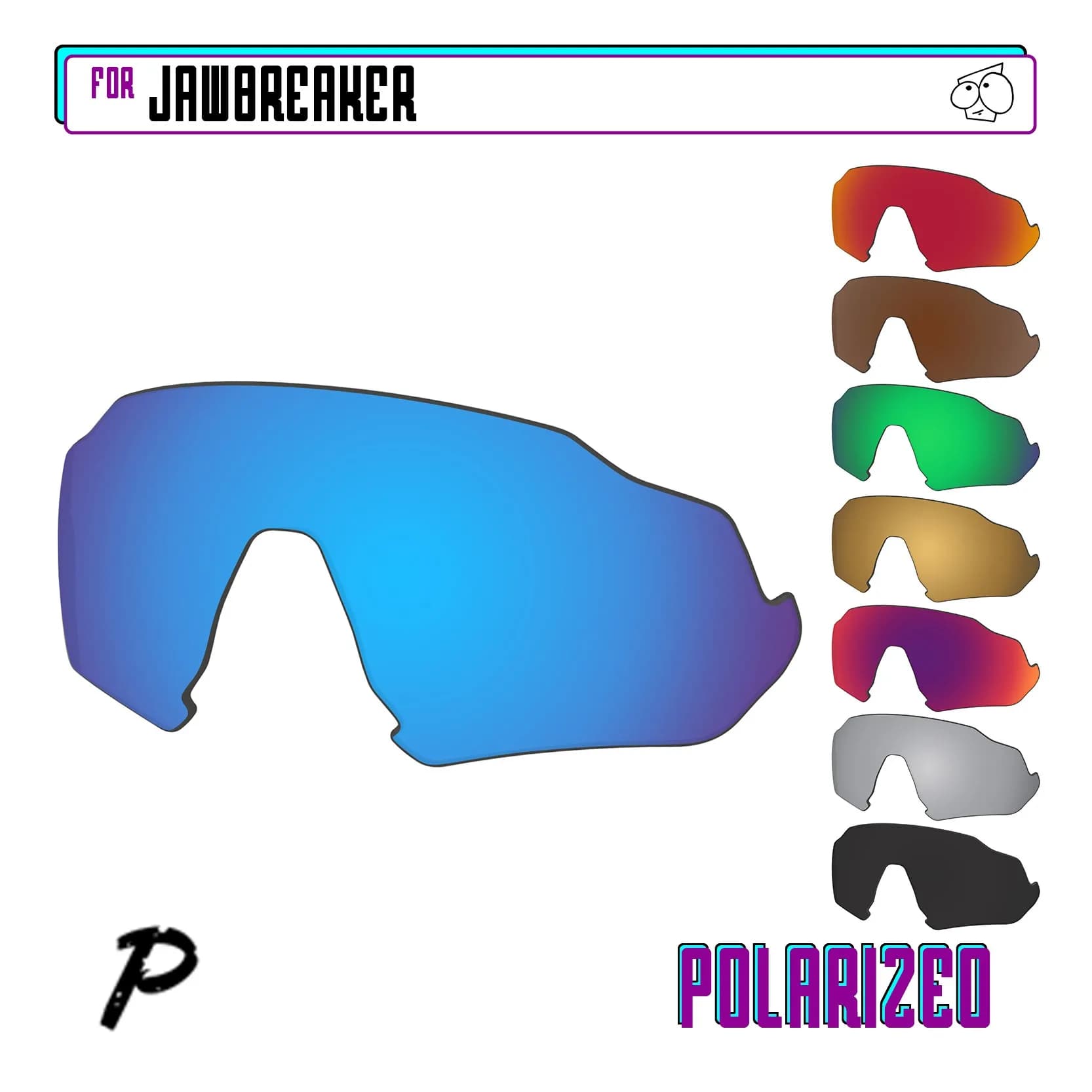 EZReplace Lenti di ricambio polarizzate per - Oakley Jawbreaker OO9290 - Occhiali da sole da 31 mm - Opzioni multiple