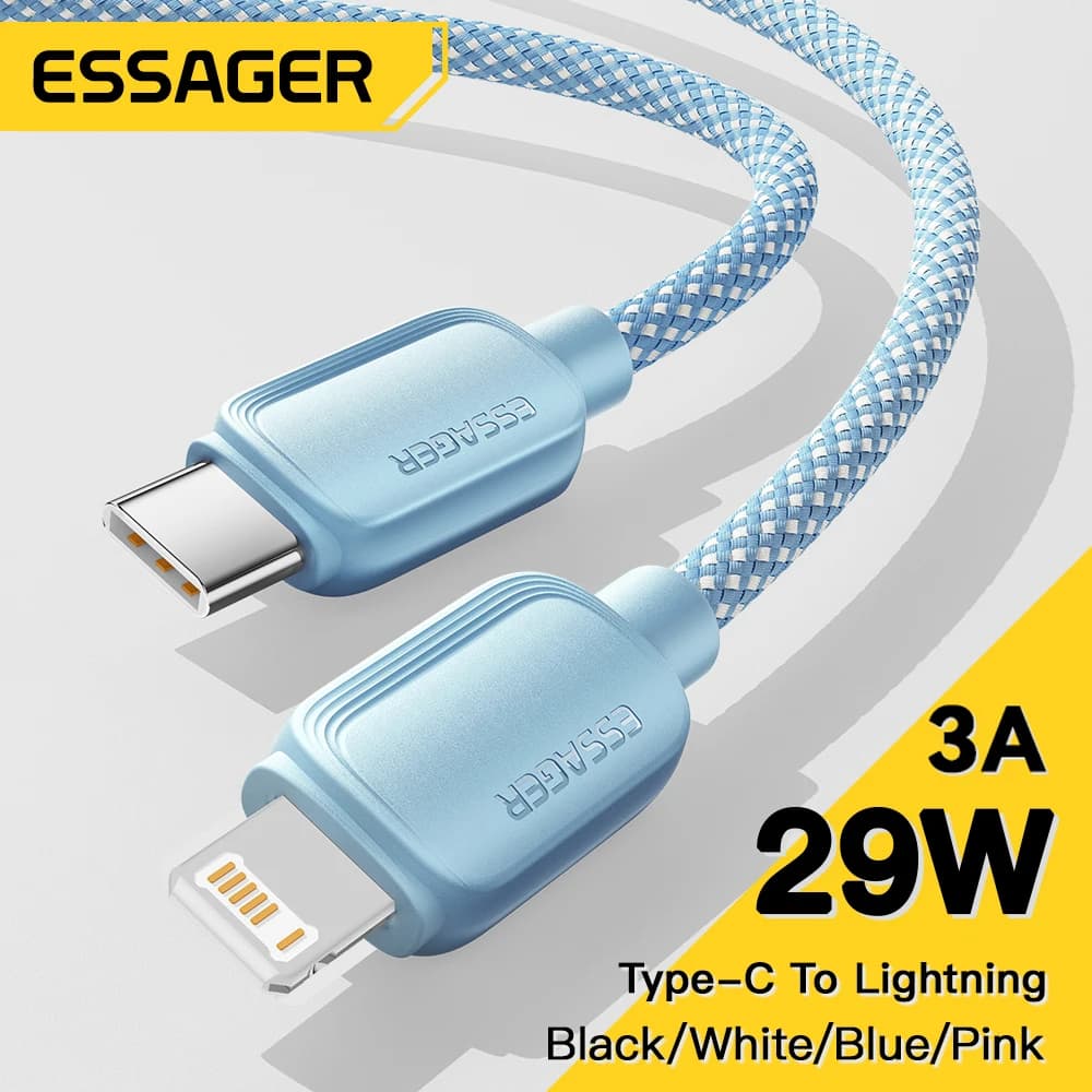 Essager cavo USB tipo C per iPhone 14 13 12 11 Pro Max XS PD 20W caricabatterie rapido da USB C a Lightning cavo 29W per iPad Macbook