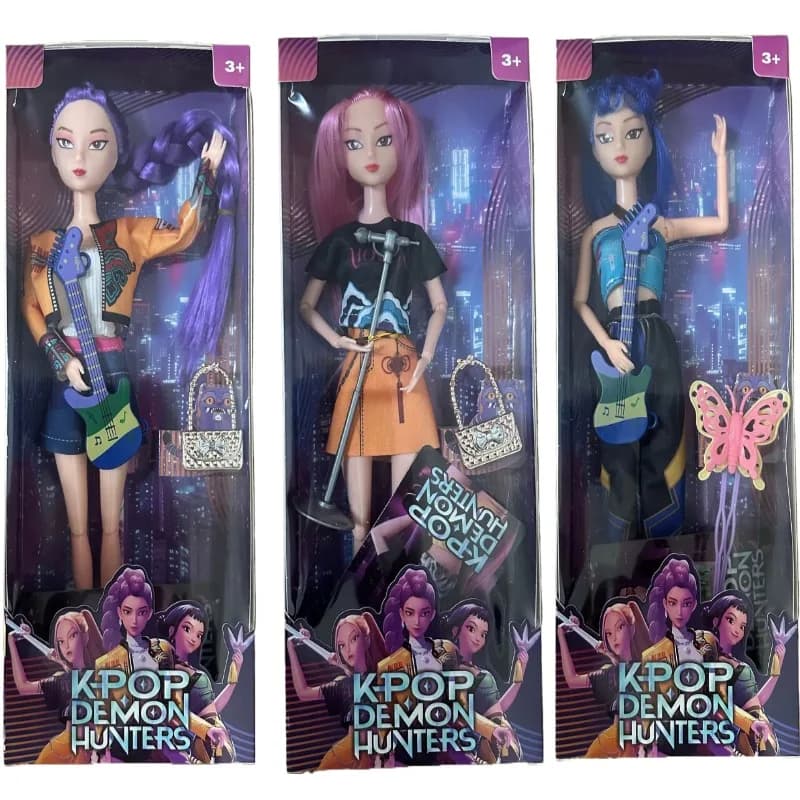 NUOVA Bambola K-POP Demon Hunter Girls - Figurina in Vinile Lumi Mira Zoey | NOVITÀ 2026! Bambole di Halloween per Ragazze, Giocattoli Morbidi in Silicone Reborn