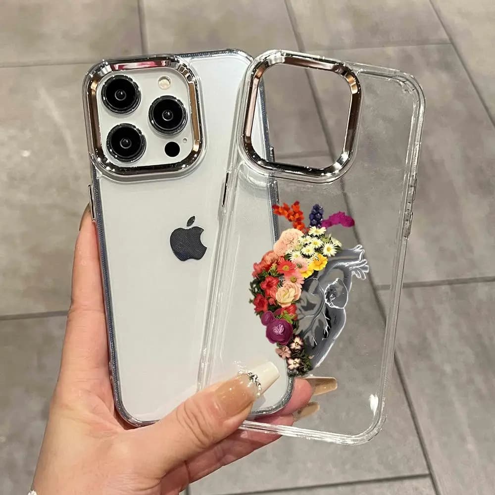 Vintage Anatomy Heart Cardiac Brain Nurse Phone Case For iPhone 17 Air 14 15 16 13 12 Max Cover For 11 Pro Max Plus HYBXAXC