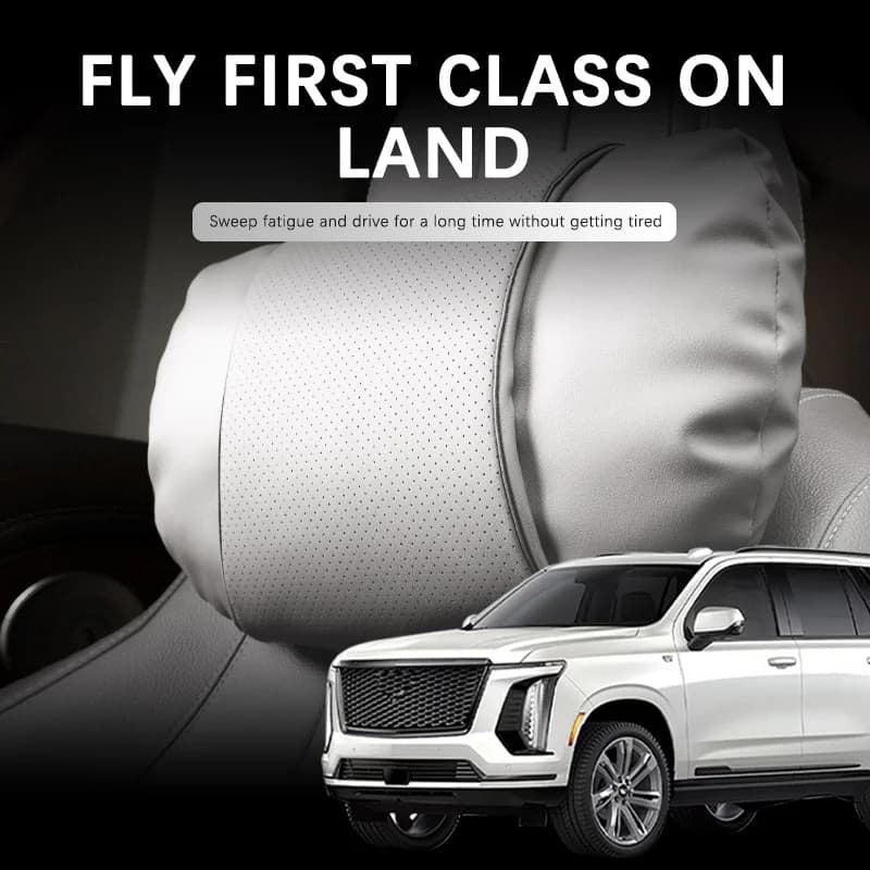 Supporto per auto poggiatesta per Cadillac Escalade ESV CT5 CT6 CTS XTS importazione auto cuscino per il collo in pelle scamosciata morbido comfort accessori da viaggio
