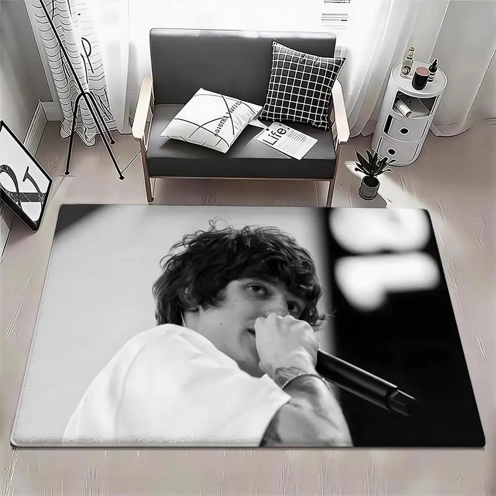 Singer O-Og Buda Floor Mat Eco - Tappetino in flanella antiscivolo, inodore, per interni, tappetino morbido in peluche corto per la casa
