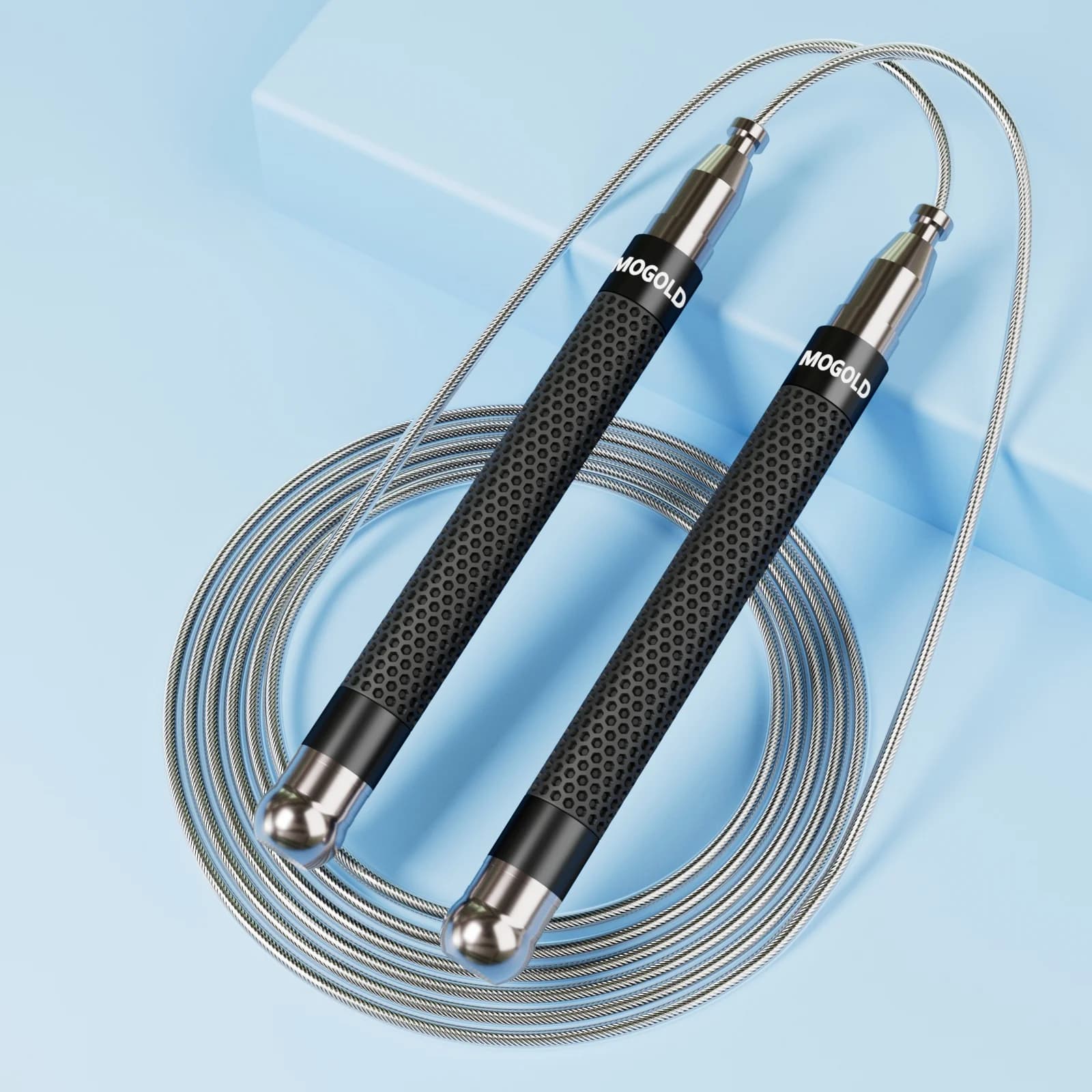 Professional Grade Jump Rope with Ball Bearings and Adjustable Aluminum Alloy Handle for Speed and Endurance Training