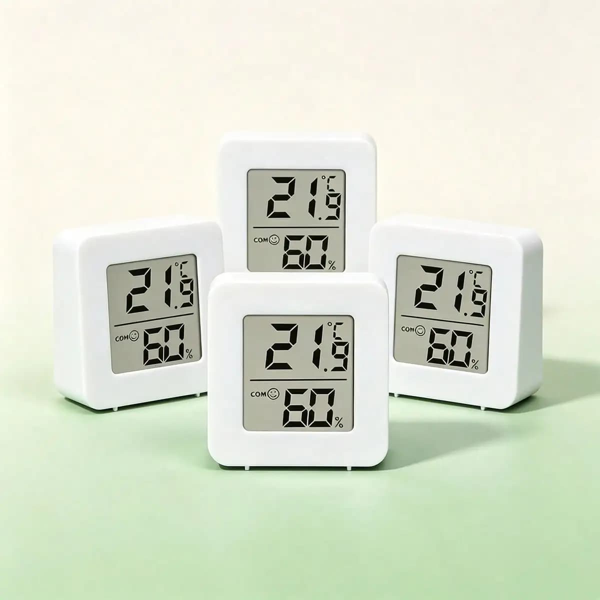 1/2/3pcs Small Digital Hygrometer Indoor Thermometer Environment Temperature Humidity Meter Monitor For Home Office Reptile Terrarium, Indoor Thermometer