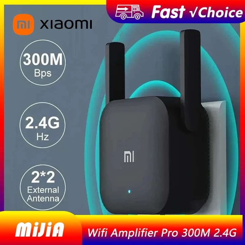 Originale Xiaomi norma mijia Amplificatore Wifi Pro 300M 2.4G Ripetitore Espansore di Rete Gamma Extender Roteader Mi Router Wi-Fi Wireless