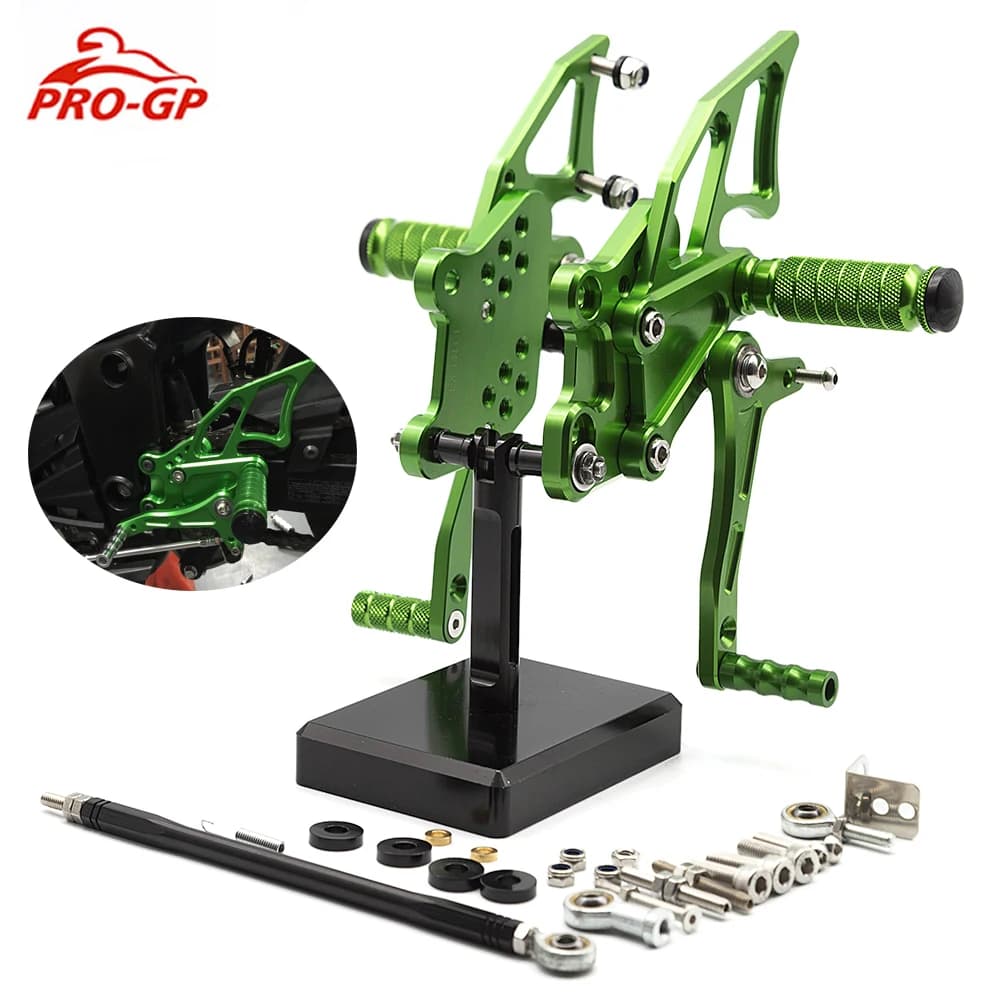 Moto Rearset Poggiapiedi Pedana Per Kawasaki NINJA 300R EX300 EX 300 2013-2014 Pedane Posteriori Pedale