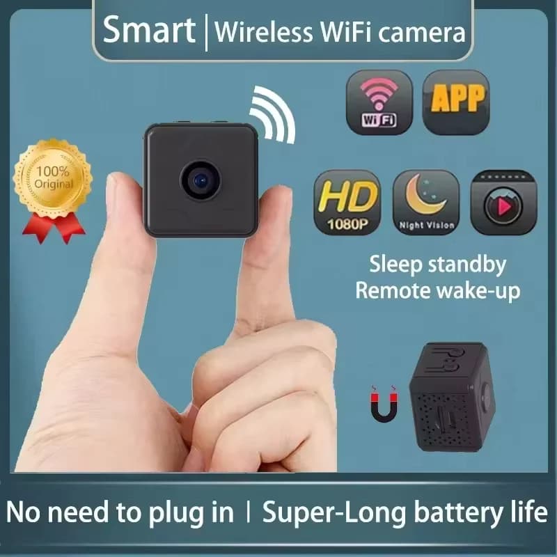 Nuova Mini Telecamera X6D 2026, Portatile, Facile Installazione, Batteria Ricaricabile, per Cura di Bambini e Animali Domestici, Telecamera Nascosta