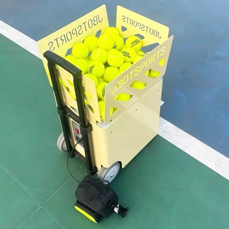 GT M6 Mini macchina per palline da tennis Compatta stabile Logo personalizzabile Imballaggio APP Funzionamento del telecomando