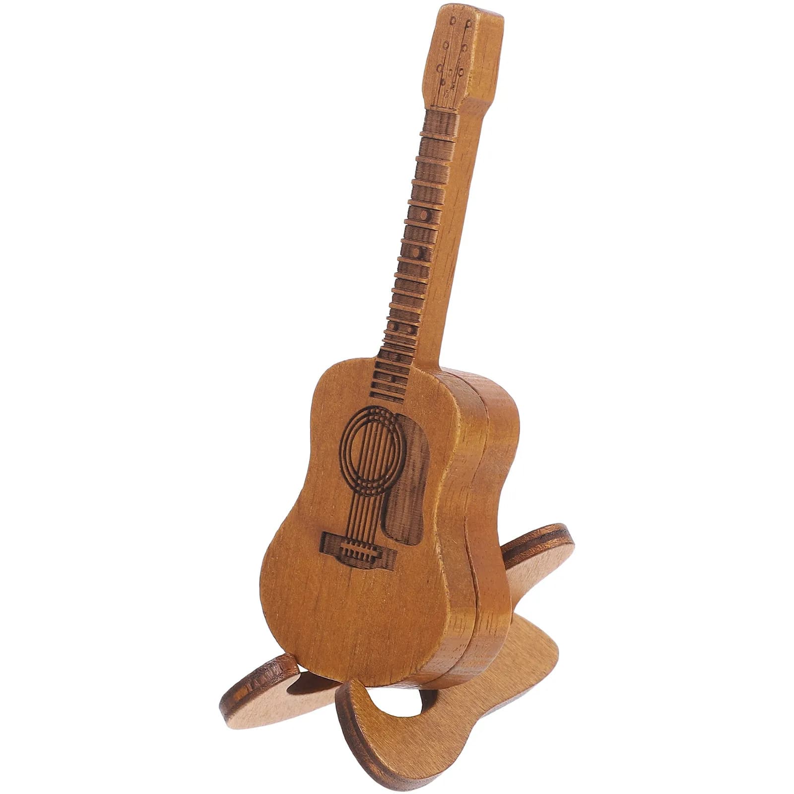 1 set di custodie per plettri da chitarra in legno resistente con scanalature interne per proteggere i plettri, plettri da chitarra leggeri e adatti ai viaggi, di medie dimensioni