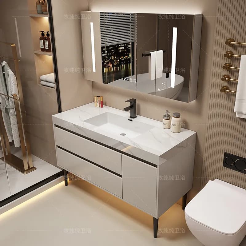Over Mirror Bathroom Cabinet Partitions Storage Perfume Skincare Decorations Cupboard Makeup Modern Archivadores Salon Furniture
