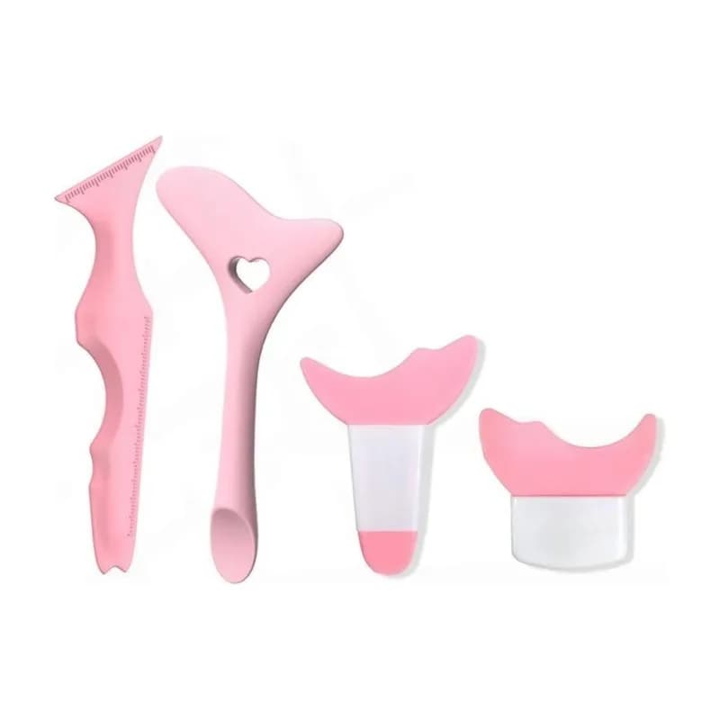 Eye Makeup Assistant Tool Set-Silicone For Perfect Eyeliner-4-Piece Eyeliner Stencils