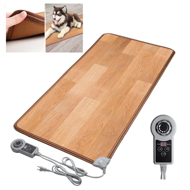 110V 220V Tappetini scaldapiedi elettrici Coperta di calore elettrica per pavimento invernale Coperta riscaldata Mini cuscinetto riscaldante elettrico