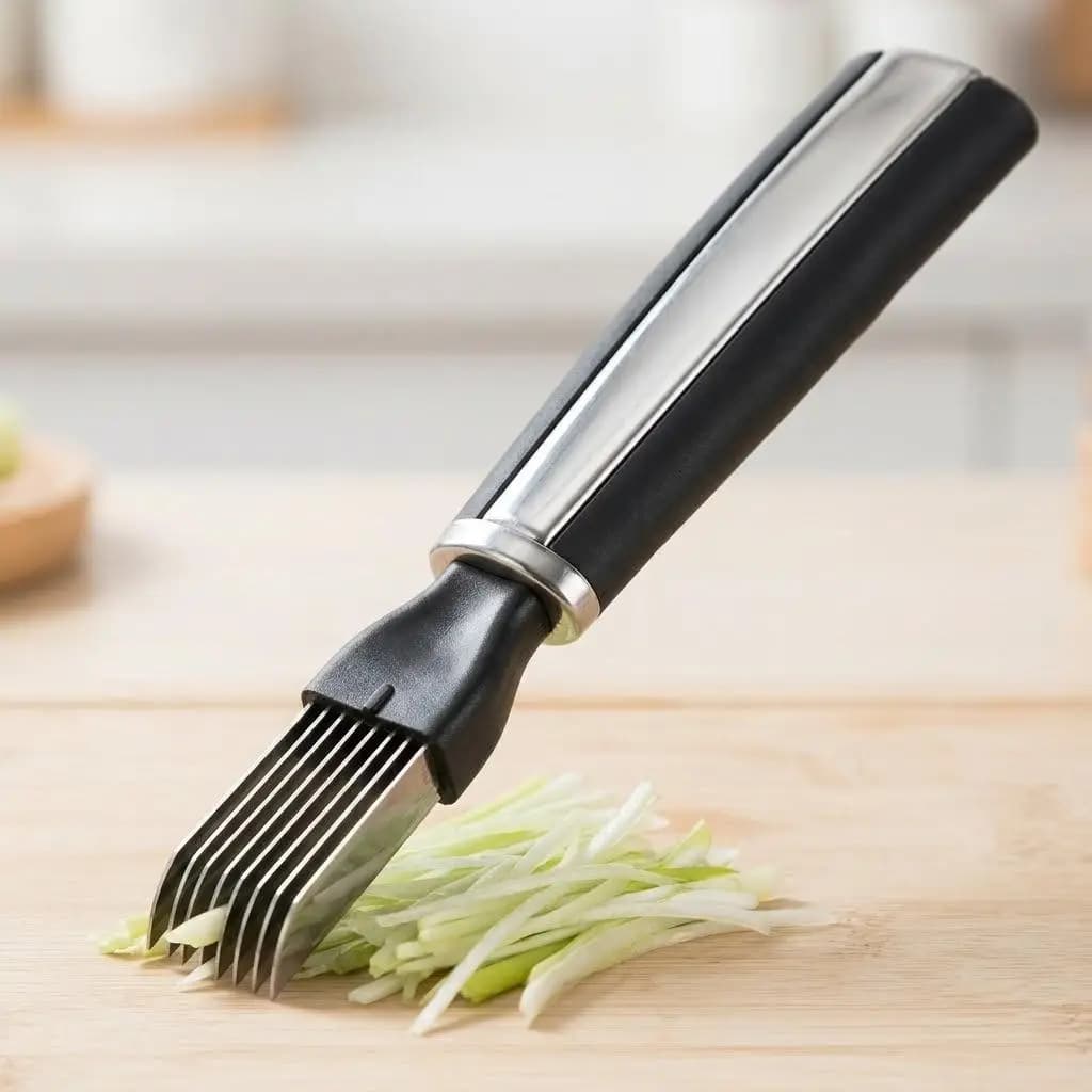 Garlic Onion Shredder Set Kitchen Vegetable Grater Cutter Slicer Tools with Onion Knife for Easy Food Prep