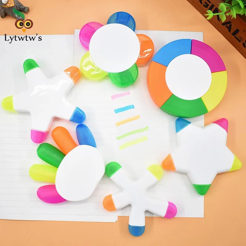 Simpatico evidenziatore creativo Kawaii Finger Star Marker Penne Cancelleria Graffiti Paint