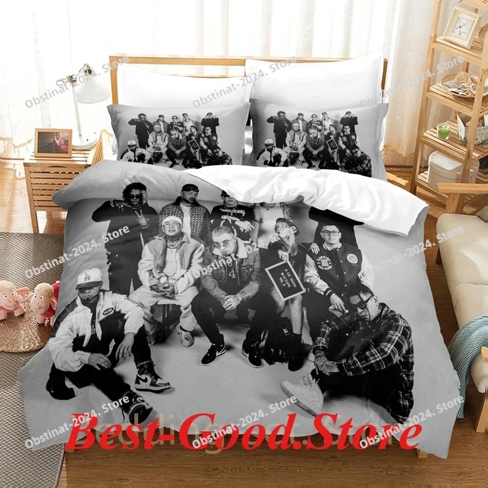 Set biancheria da letto Rich Vagos Stampato singolo trapunta trapunta copripiumino federa 3 pezzi set bambini taglia adulto lenzuolo anime