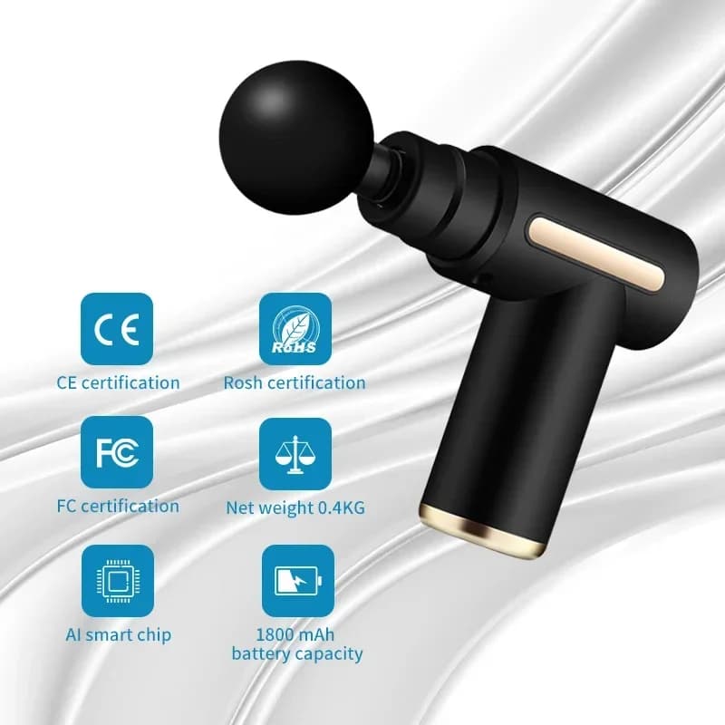 Dropshipping Best Wireless Handle Sports Booster Electric Impulse Percussion Vibration Deep Fabrics Gun for Body Muscle Massage