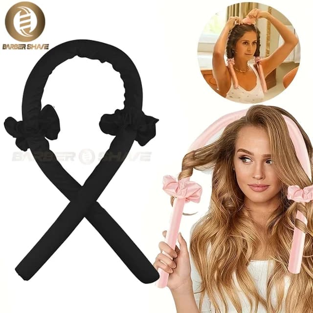 Accessories for professional hair curls without heat in velvet products beauty curls iron curls flexible rods magic tools for hairdressers