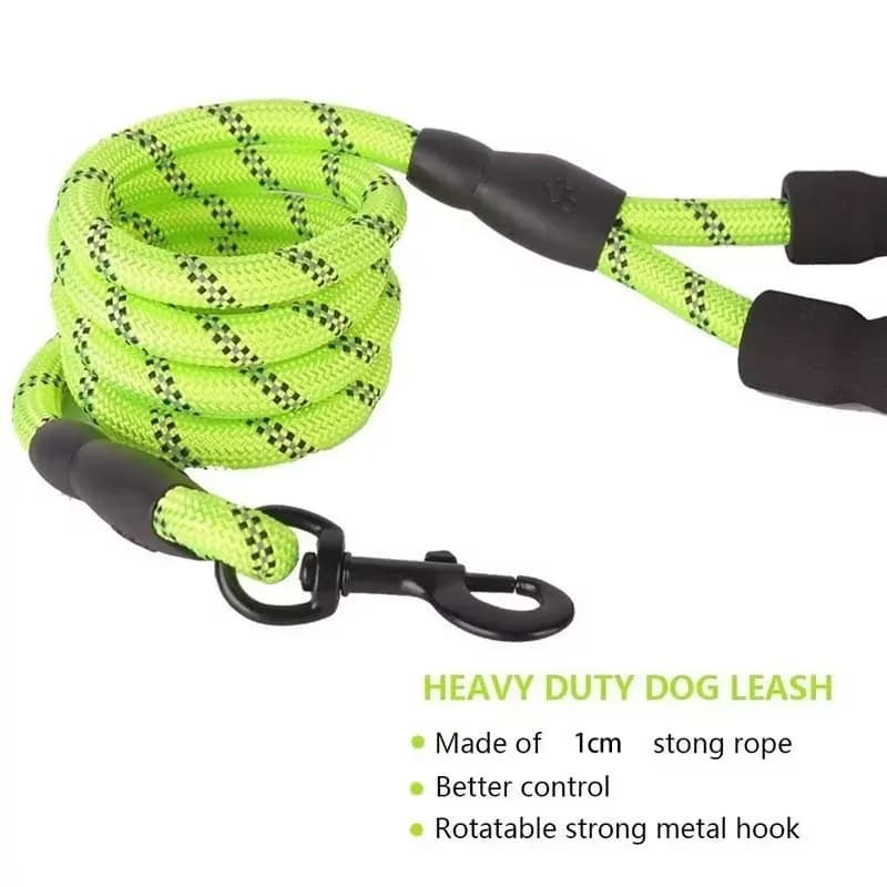 1Pcs 120/150/200/300CM Reflective Dog Leash Soft Handle Dog Leash Reinforced Leash for Small Medium Large Dogs Big Dog Supplies