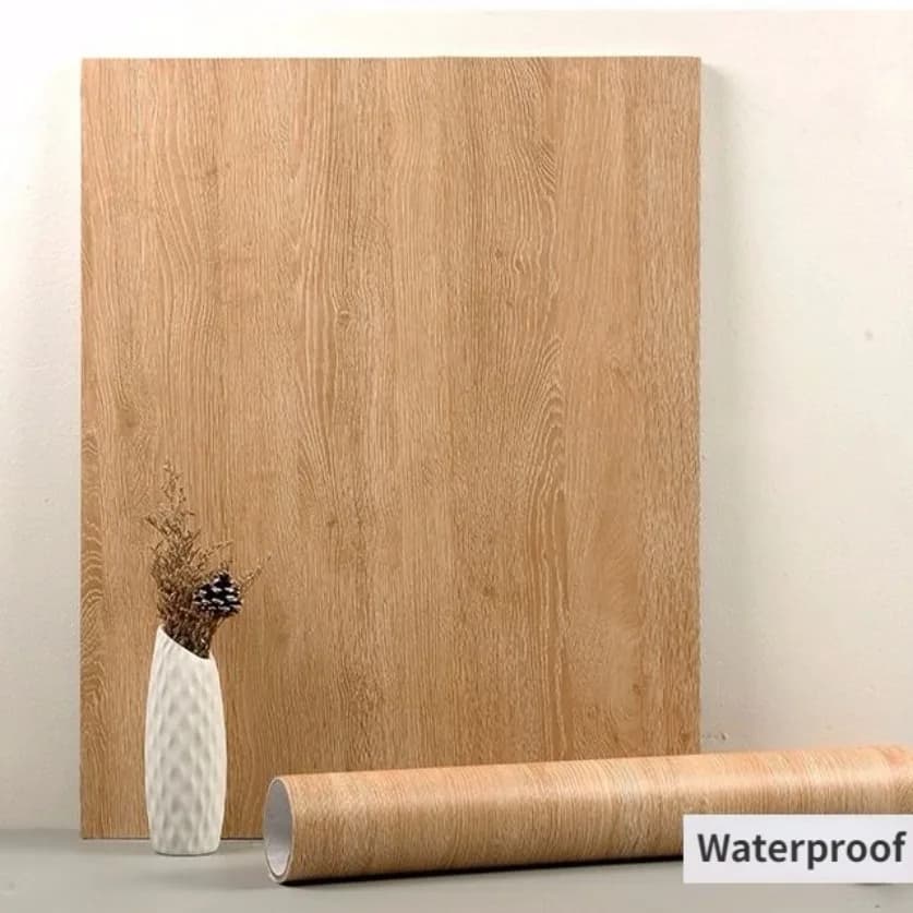 90 cm di larghezza adesivo autoadesivo impermeabile con venature del legno porta armadio desktop mobili moderni ristrutturazione carta da parati staccabile e incollabile
